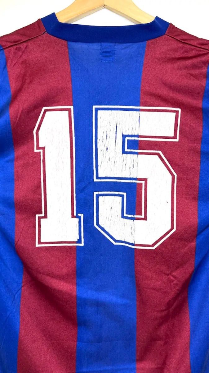 1979/80 Barcelone Domicile - Rexach 15 *PORTÉ* (M) - Iconic Football Shop