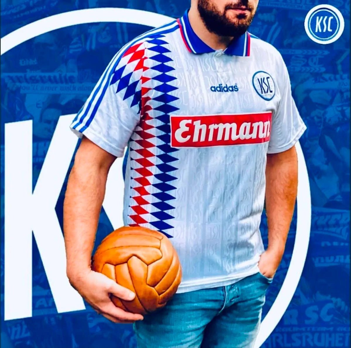 1995/96 Karlsruhe Domicile (M) - Iconic Football Shop