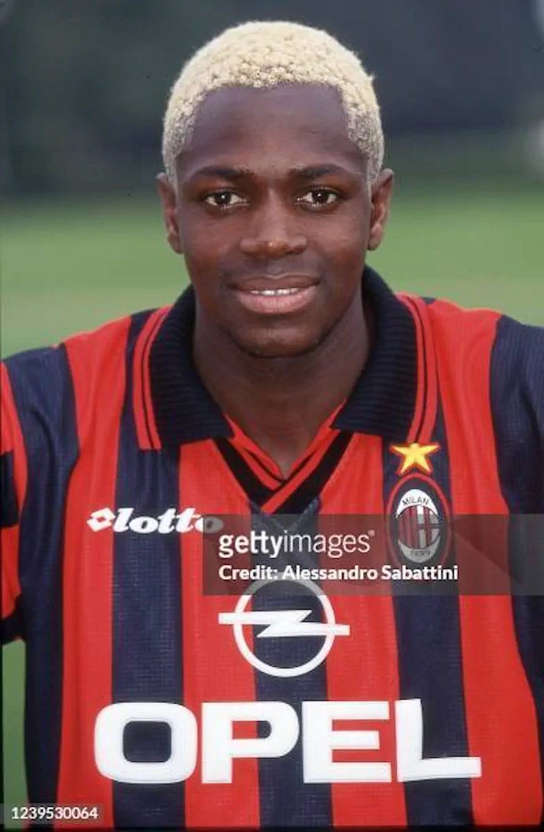 1997/98 AC Milan Fourth - Ibou 13 *PRÉPARÉ/PORTÉ* (XL) - Iconic Football Shop