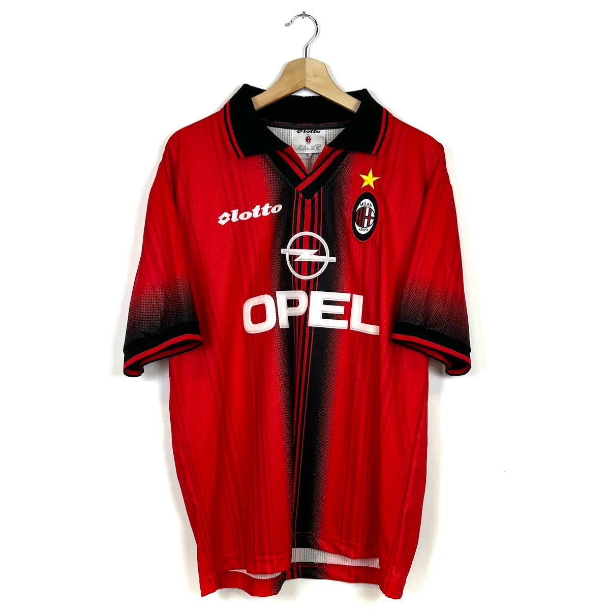 1997/98 AC Milan Fourth - Ibou 13 *PRÉPARÉ/PORTÉ* (XL) - Iconic Football Shop