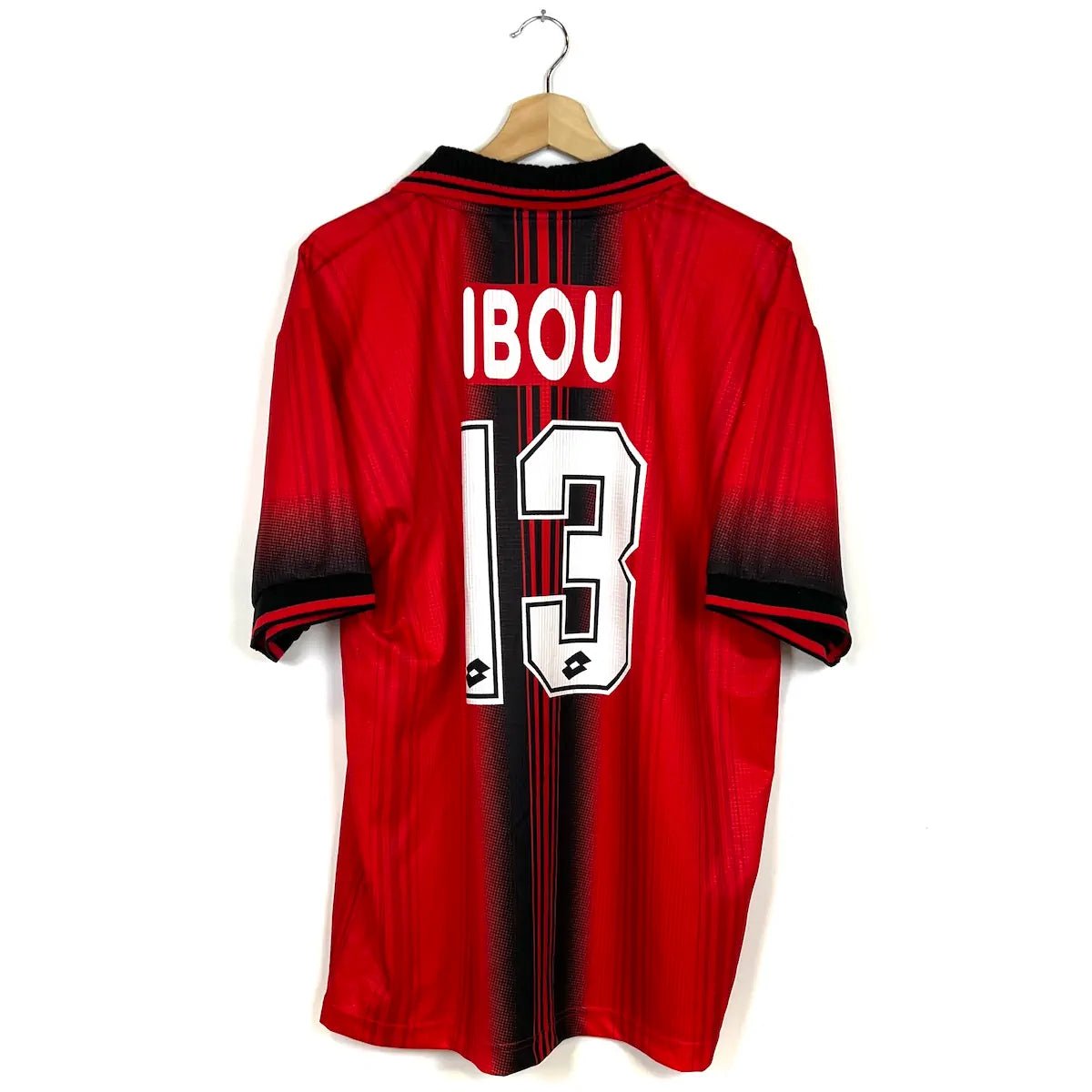 1997/98 AC Milan Fourth - Ibou 13 *PRÉPARÉ/PORTÉ* (XL) - Iconic Football Shop