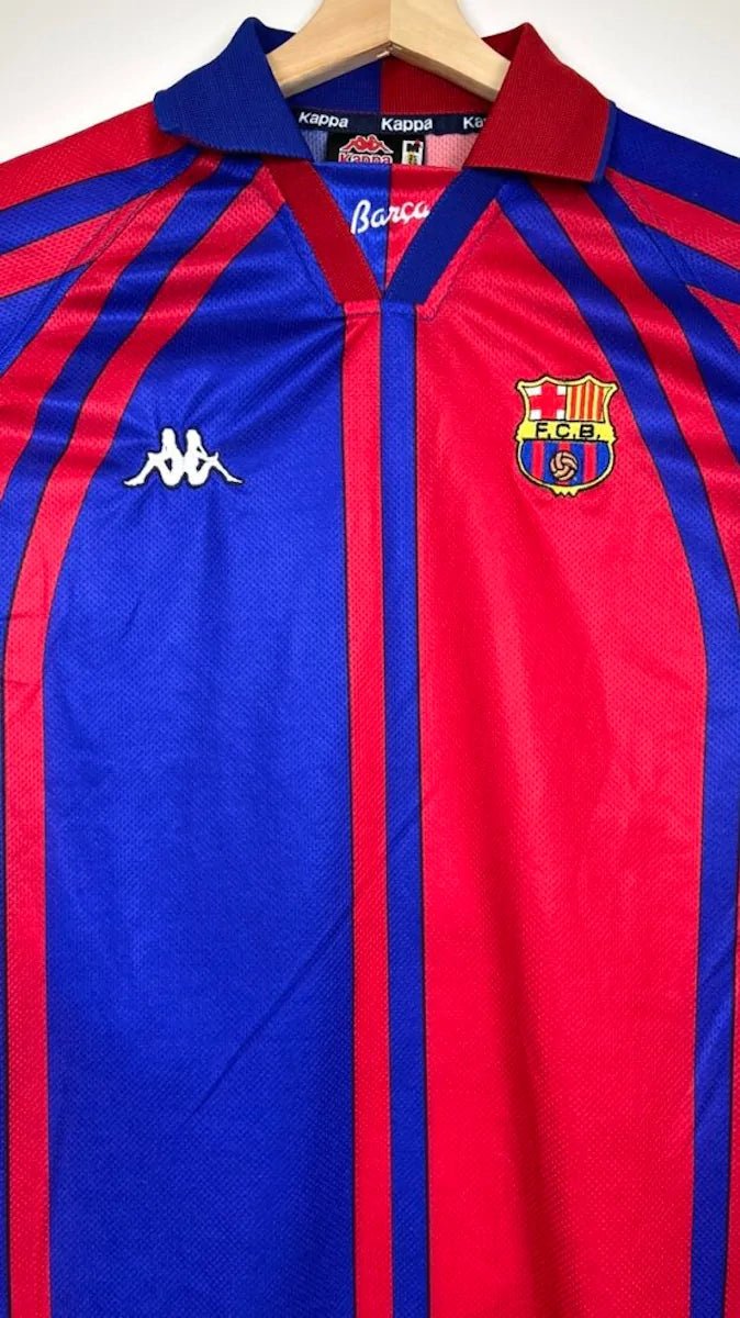 1997/98 Barcelone Domicile - Rivaldo 11 *CHAMPIONS LEAGUE* (M) - Iconic Football Shop