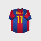 1998/00 Barcelone Domicile - Rivaldo 11 (L) - Iconic Football Shop