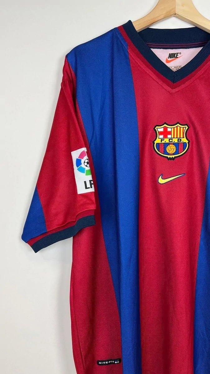 1998/00 Barcelone Domicile - Rivaldo 11 (XL) - Iconic Football Shop