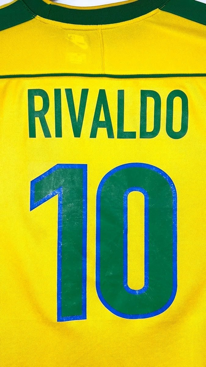 1998/99 Brésil Domicile - Rivaldo 10 (L) - Iconic Football Shop
