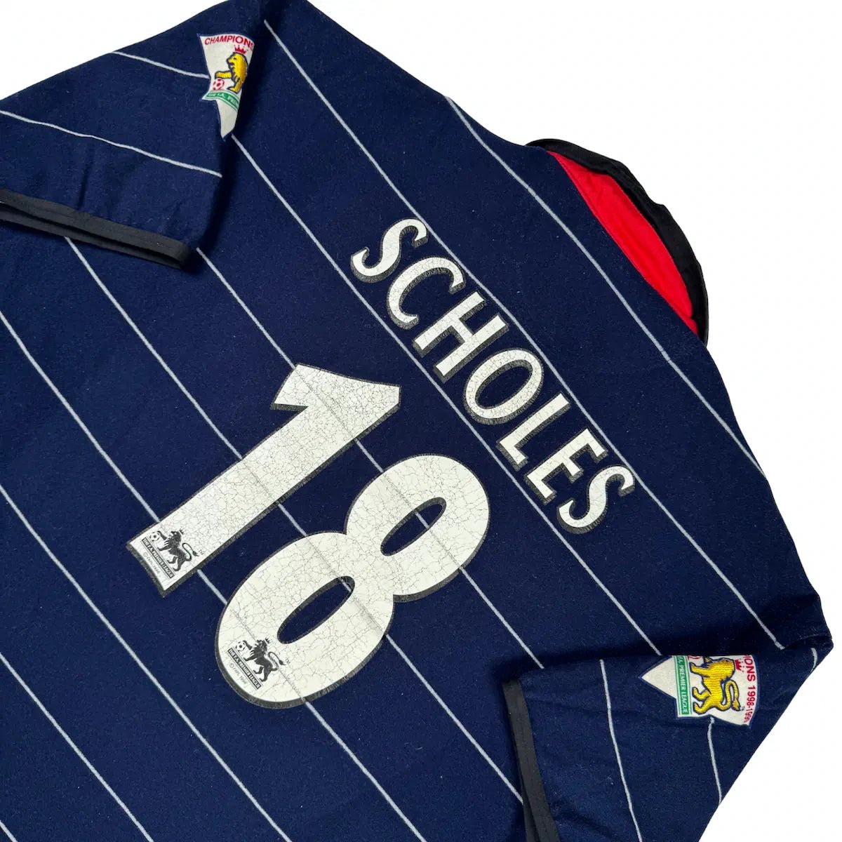 1999/00 Manchester United Extérieur - Scholes 18 (L) - Iconic Football Shop