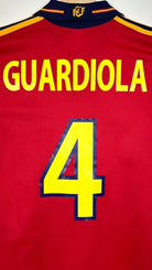 1999/02 Espagne Domicile - Guardiola 4 (L) - Iconic Football Shop