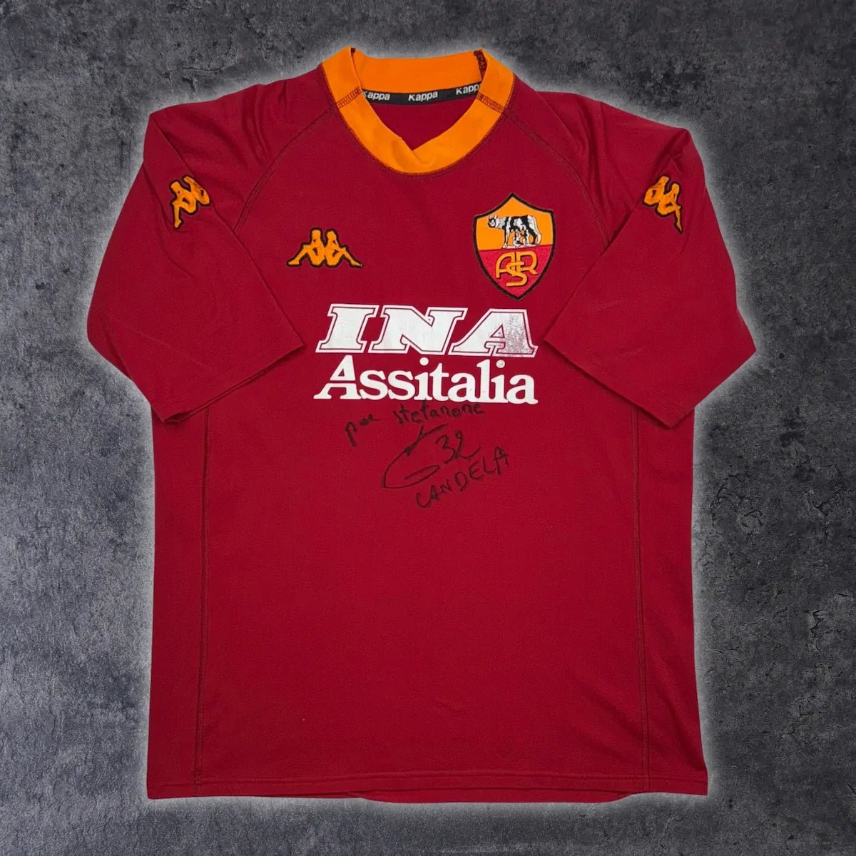 2000/01 AS Roma Domicile *SIGNÉ* (2XL) - Iconic Football Shop