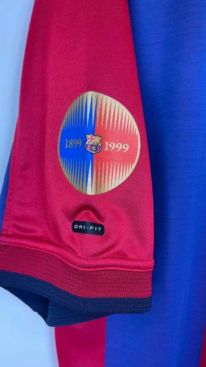 2000/01 Barcelone Domicile - Saviola 7 (L) - Iconic Football Shop