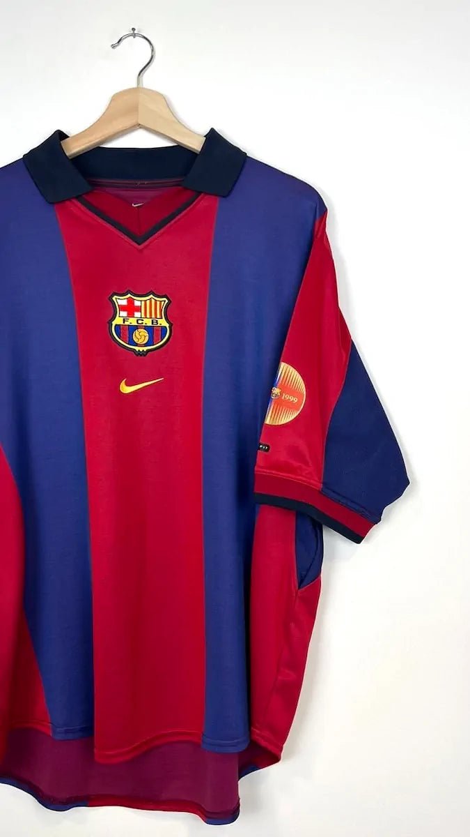 2000/01 Barcelone Domicile - Saviola 7 (L) - Iconic Football Shop