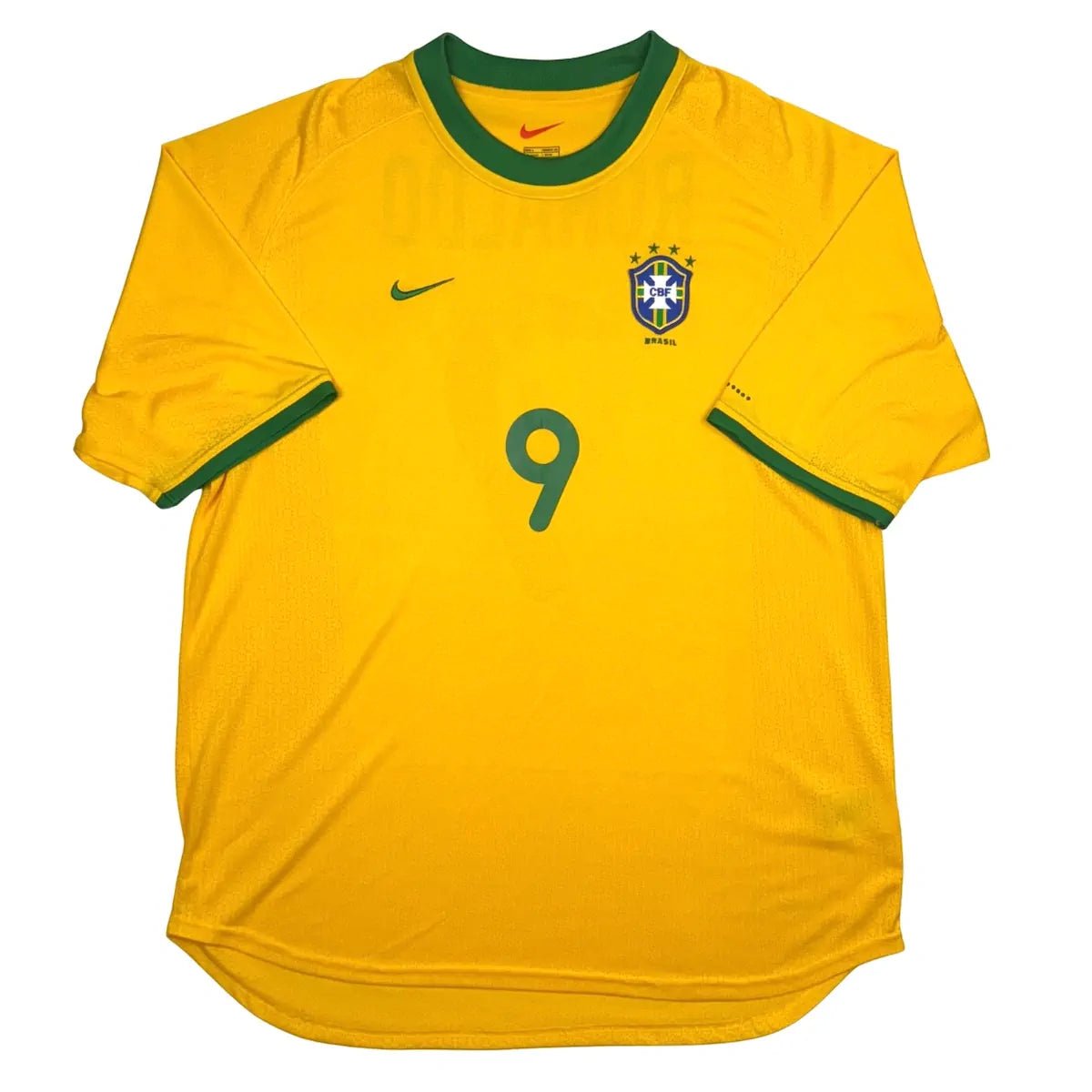 2000/02 Brésil Domicile - Ronaldo 9 (L) - Iconic Football Shop
