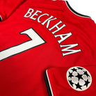 2000/02 Manchester United Domicile - Beckham 7 *CHAMPIONS LEAGUE* (XL) - Iconic Football Shop
