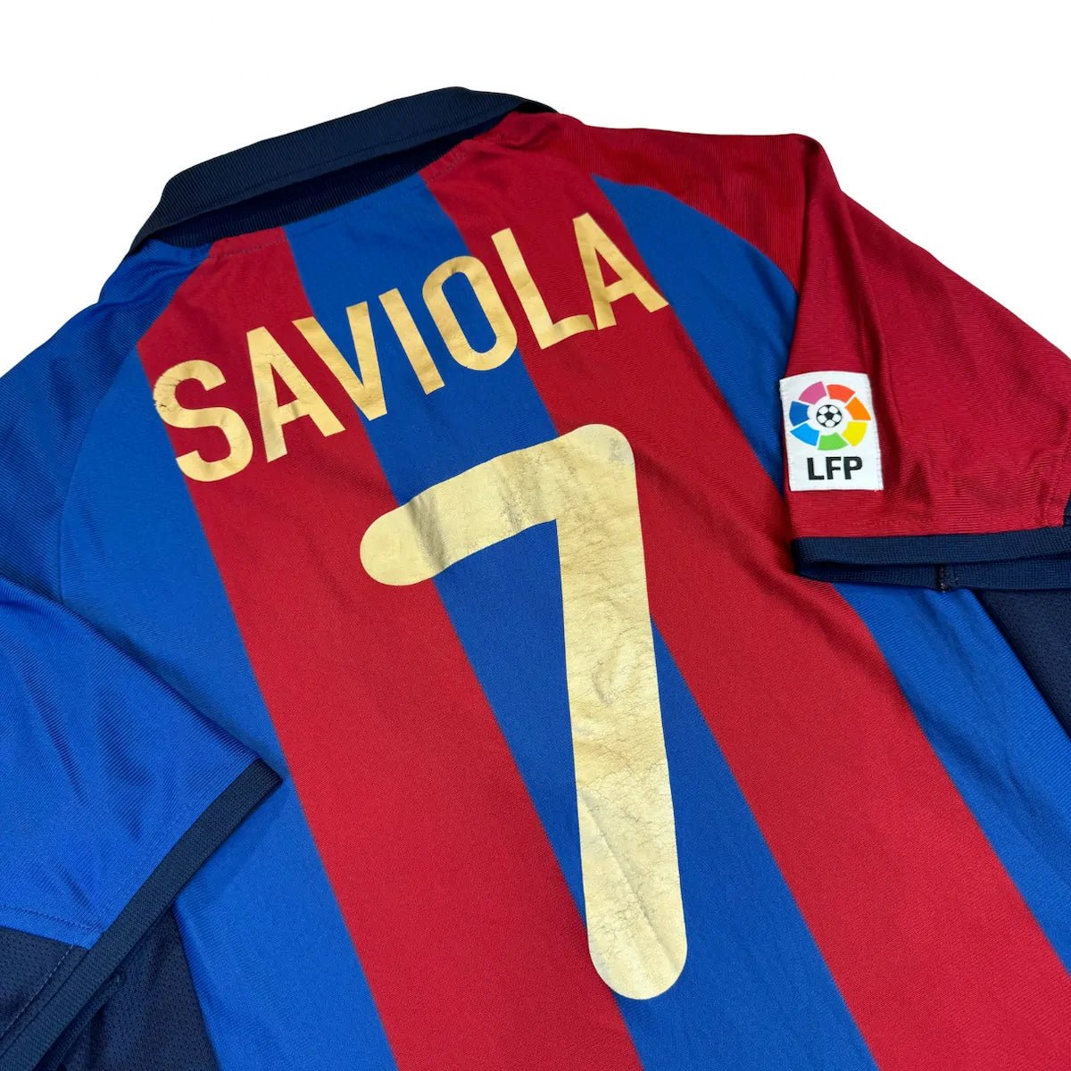 2001/02 Barcelone Domicile - Saviola 7 (S) - Iconic Football Shop