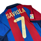 2001/02 Barcelone Domicile - Saviola 7 (S) - Iconic Football Shop