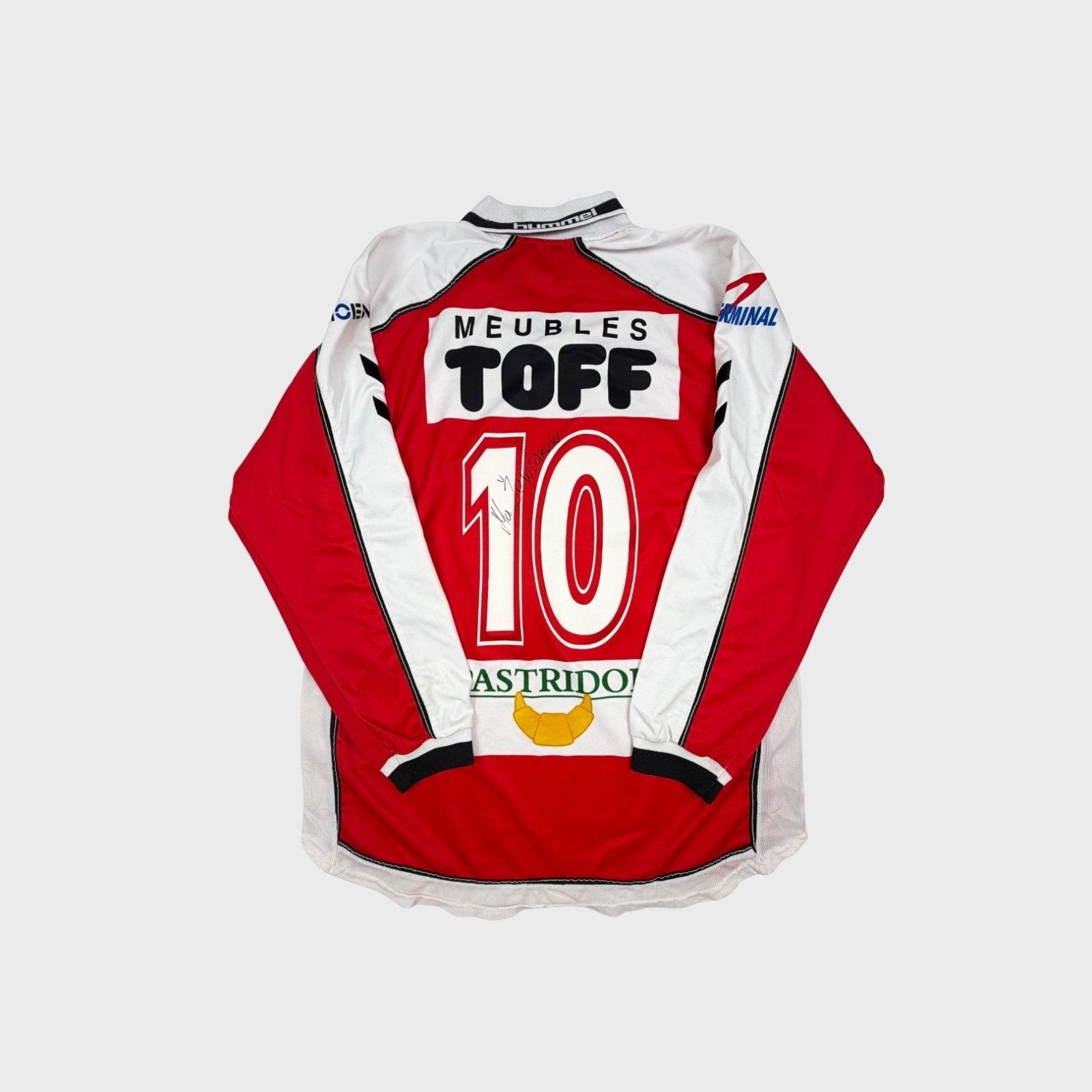 2001/02 Royal Excelsior Mouscron Domicile - Zewlakow 10 *PRÉPARÉ / PORTÉ / SIGNÉ* (XL) - Iconic Football Shop