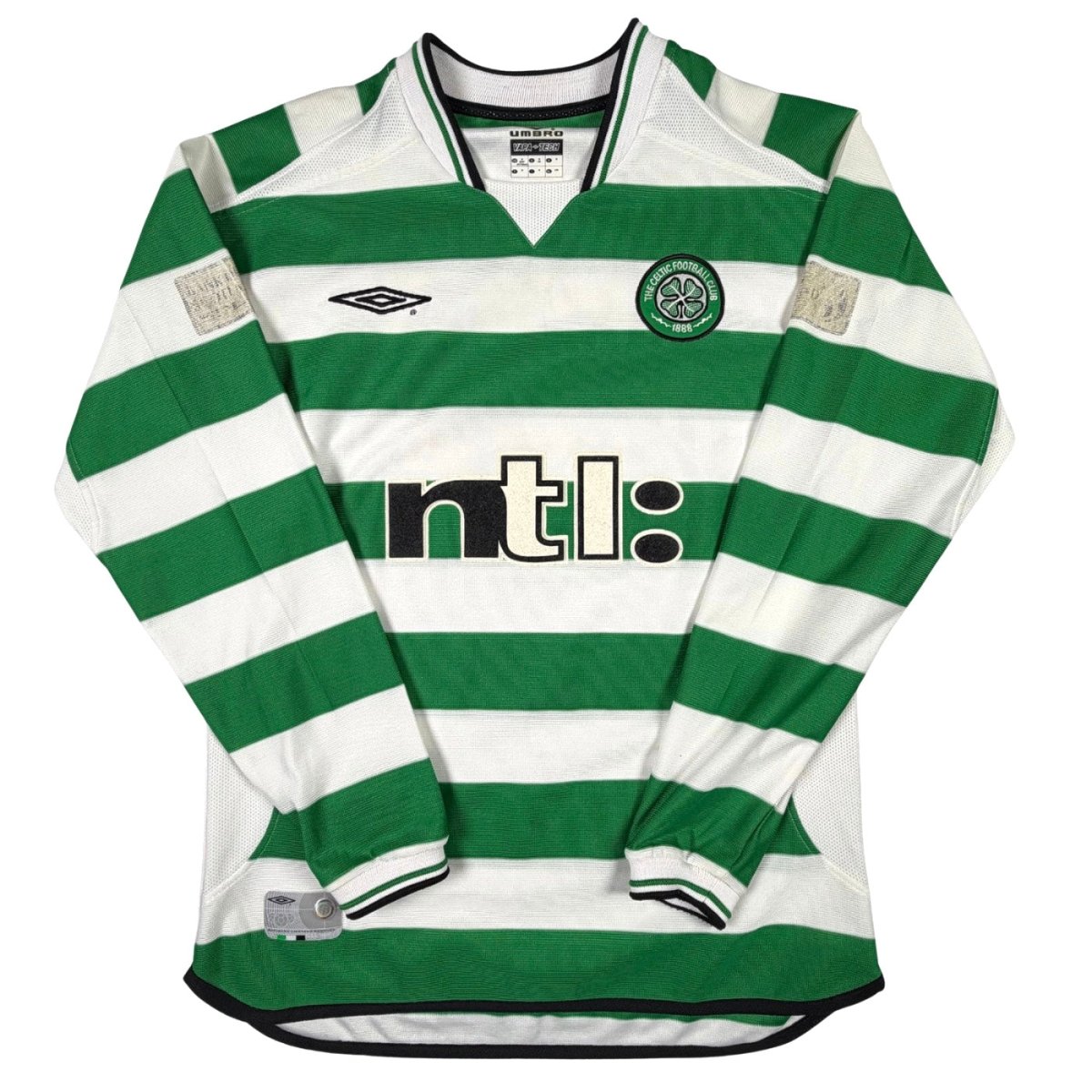 2001/03 Celtic Glasgow Domicile - Larsson 7 *PRÉPARÉ / PORTÉ* (M) - Iconic Football Shop