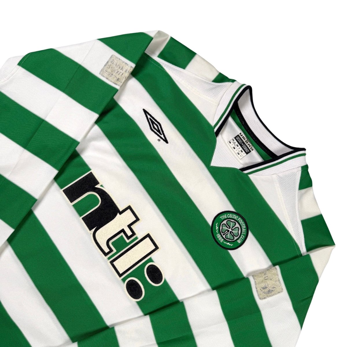 2001/03 Celtic Glasgow Domicile - Larsson 7 *PRÉPARÉ / PORTÉ* (M) - Iconic Football Shop