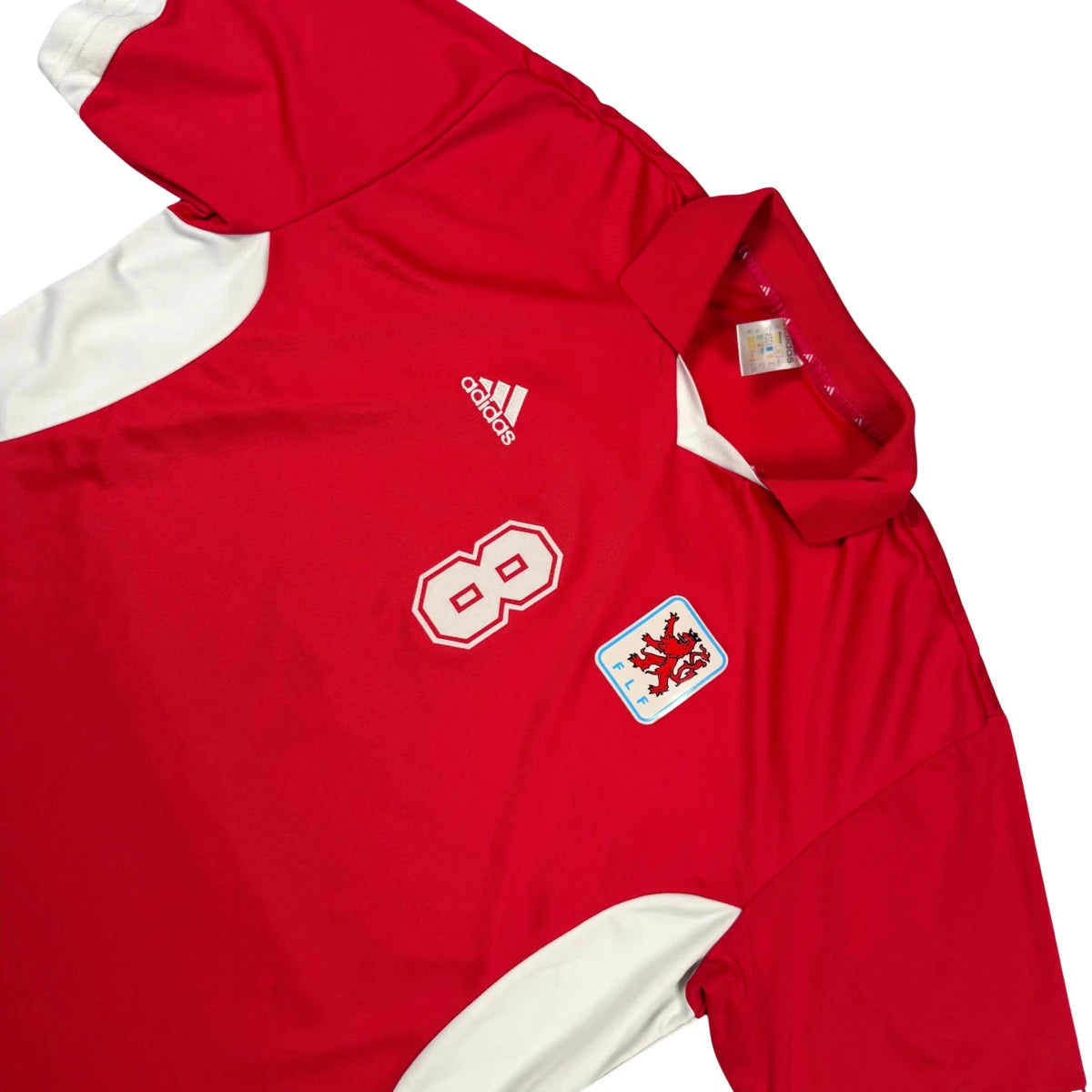 2002 Luxembourg Domicile - 8 *PORTÉ* (XL) - Iconic Football Shop