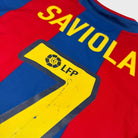 2002/03 Barcelone Domicile - Saviola 7 (L) - Iconic Football Shop