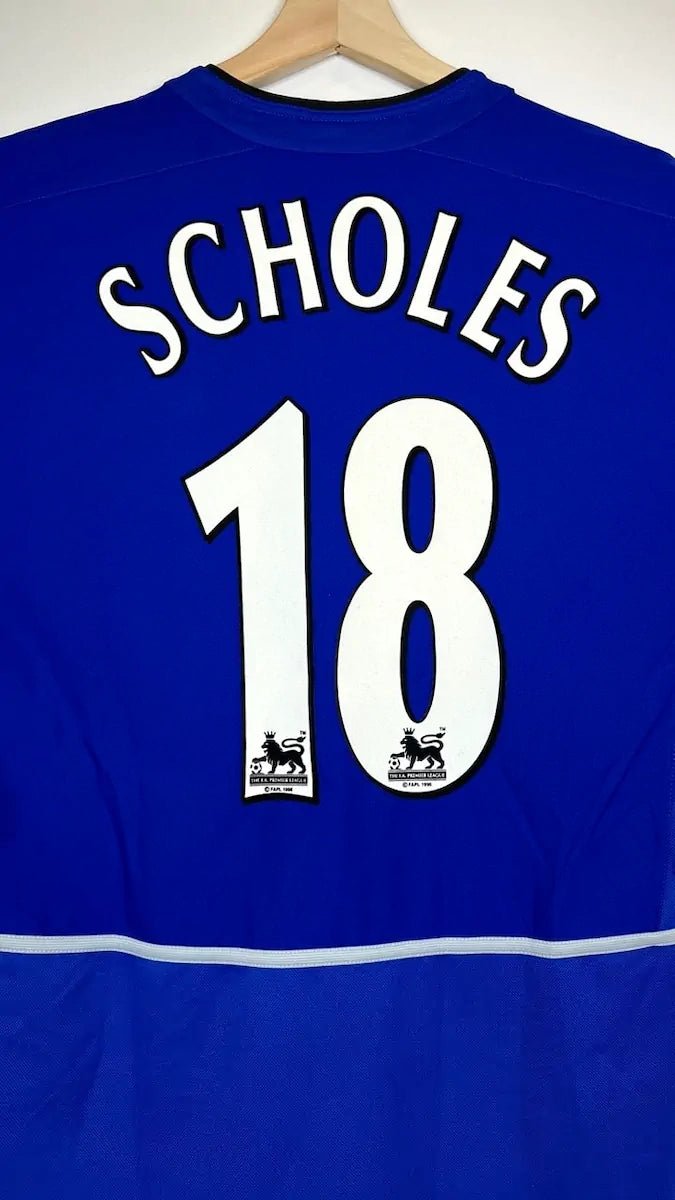 2002/03 Manchester United Third - Scholes 18 (M) - Iconic Football Shop