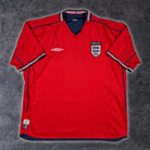 2002/04 Angleterre Extérieur (XL) - Iconic Football Shop