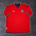 2002/04 Angleterre Extérieur (XL) - Iconic Football Shop