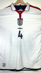 2003/05 Angleterre Domicile - Gerrard 4 (L) - Iconic Football Shop