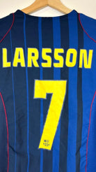2004/05 Barcelone Extérieur - Larsson 7 (M) - Iconic Football Shop