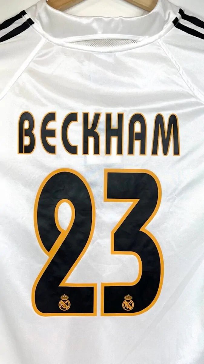 2004/05 Real Madrid Domicile - Beckham 23 (L) - Iconic Football Shop