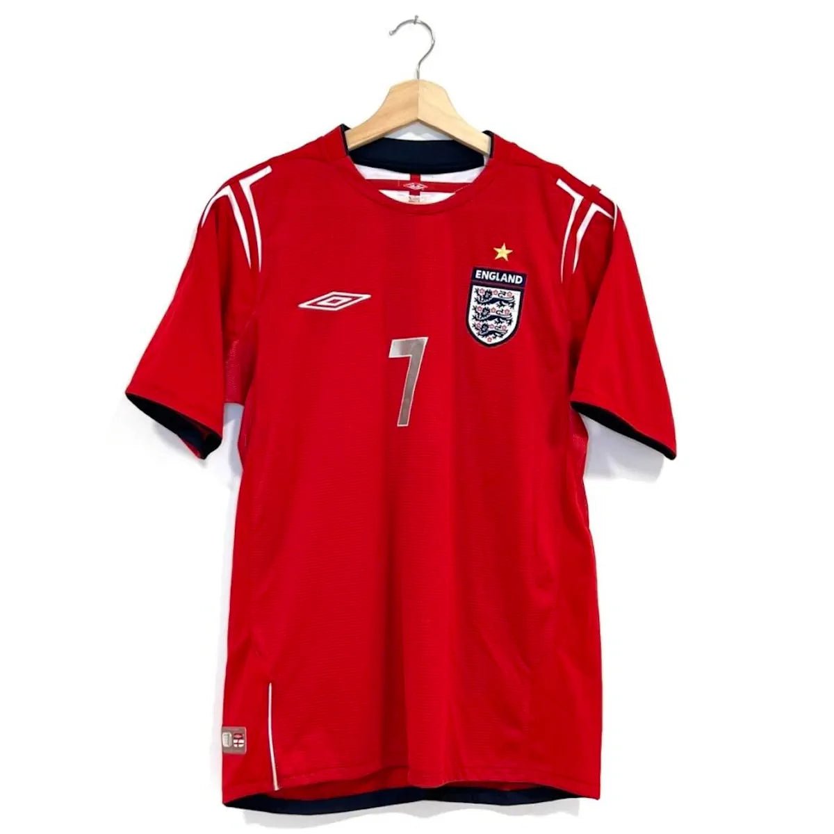 2004/06 Angleterre Extérieur - Beckham 7 (S) - Iconic Football Shop