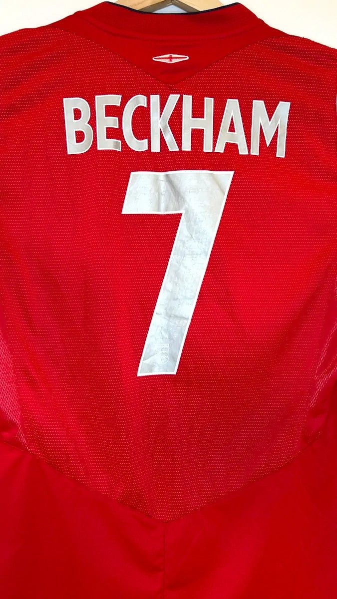 2004/06 Angleterre Extérieur - Beckham 7 (S) - Iconic Football Shop