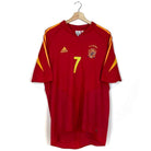 2004/06 Espagne Domicile - Raul 7 (L) - Iconic Football Shop