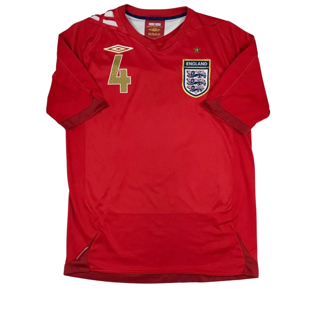 2006/08 Angleterre Extérieur - Gerrard 4 (M) - Iconic Football Shop