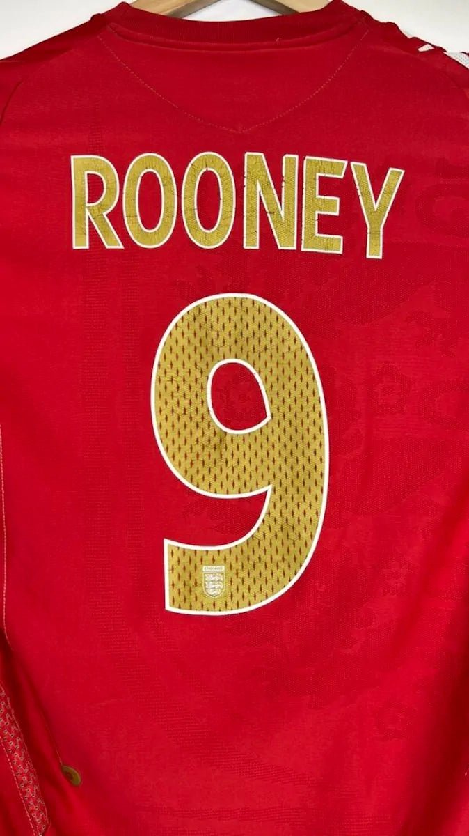 2006/08 Angleterre Extérieur - Rooney 9 (M) - Iconic Football Shop