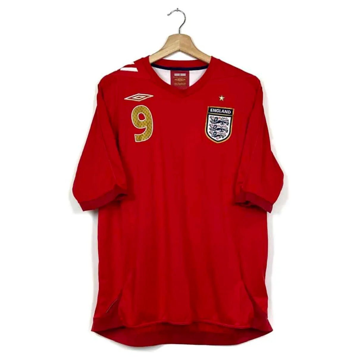 2006/08 Angleterre Extérieur - Rooney 9 (XL) - Iconic Football Shop