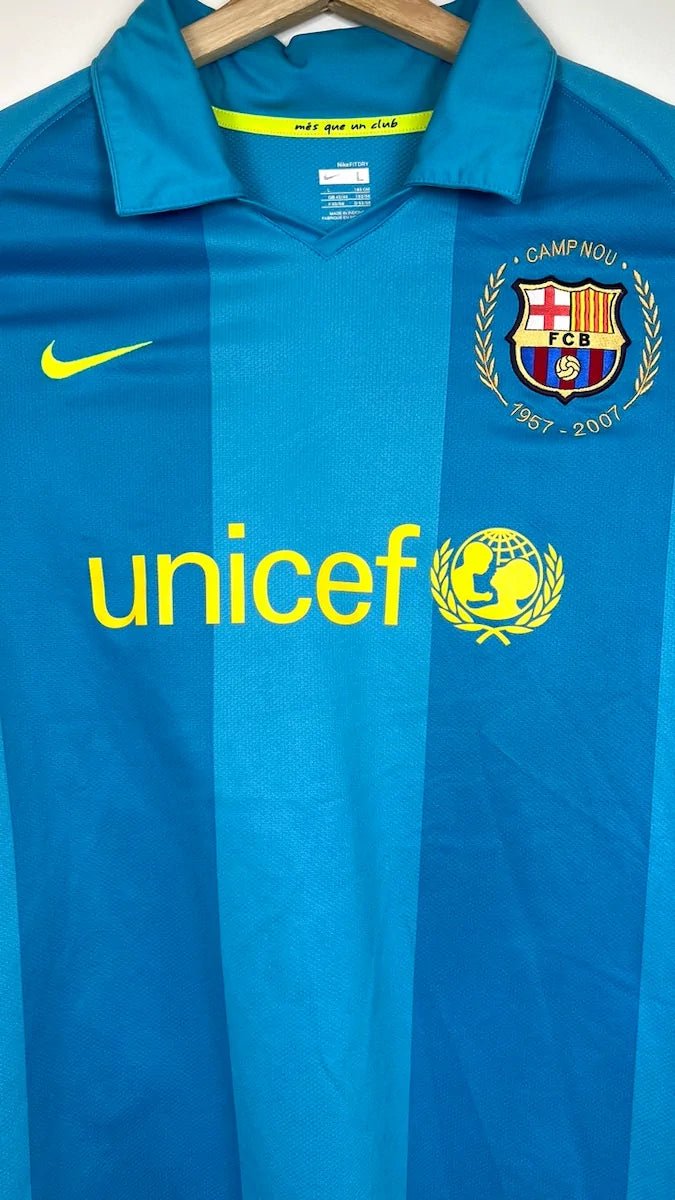 2007/08 Barcelone Extérieur - Ronaldinho 10 (L) - Iconic Football Shop