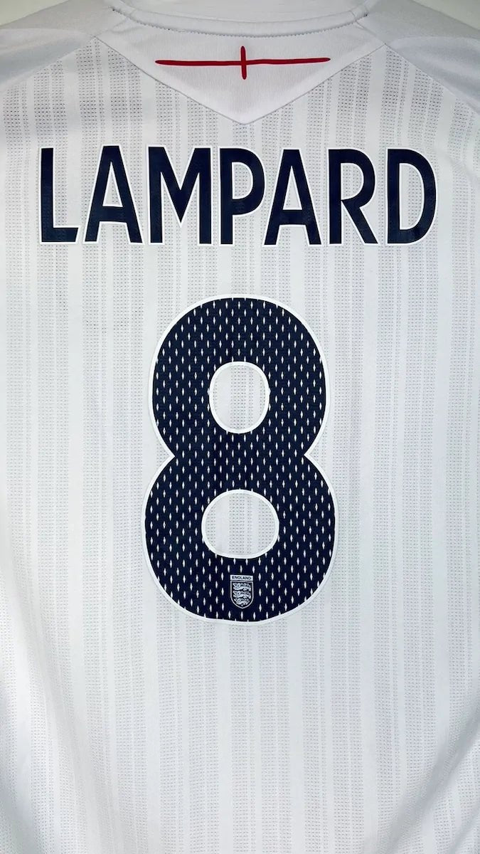 2007/09 Angleterre Domicile - Lampard 8 (M) - Iconic Football Shop