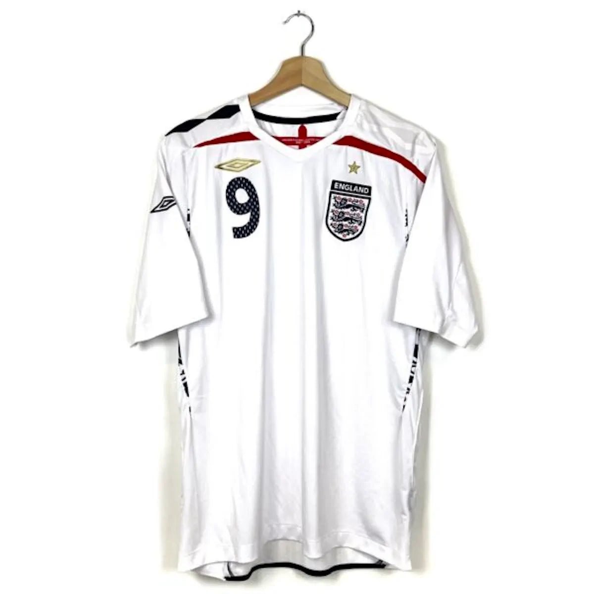 2007/09 Angleterre Domicile - Rooney 9 (L) - Iconic Football Shop