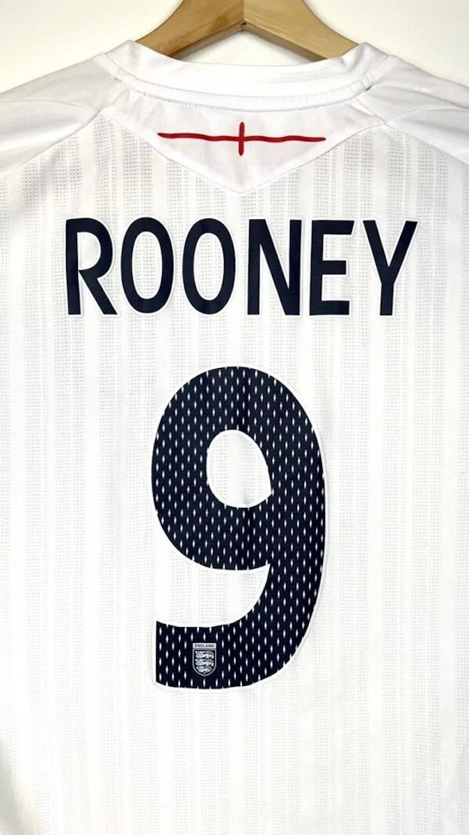 2007/09 Angleterre Domicile - Rooney 9 (L) - Iconic Football Shop