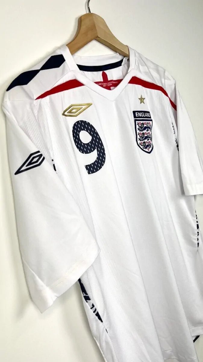 2007/09 Angleterre Domicile - Rooney 9 (L) - Iconic Football Shop