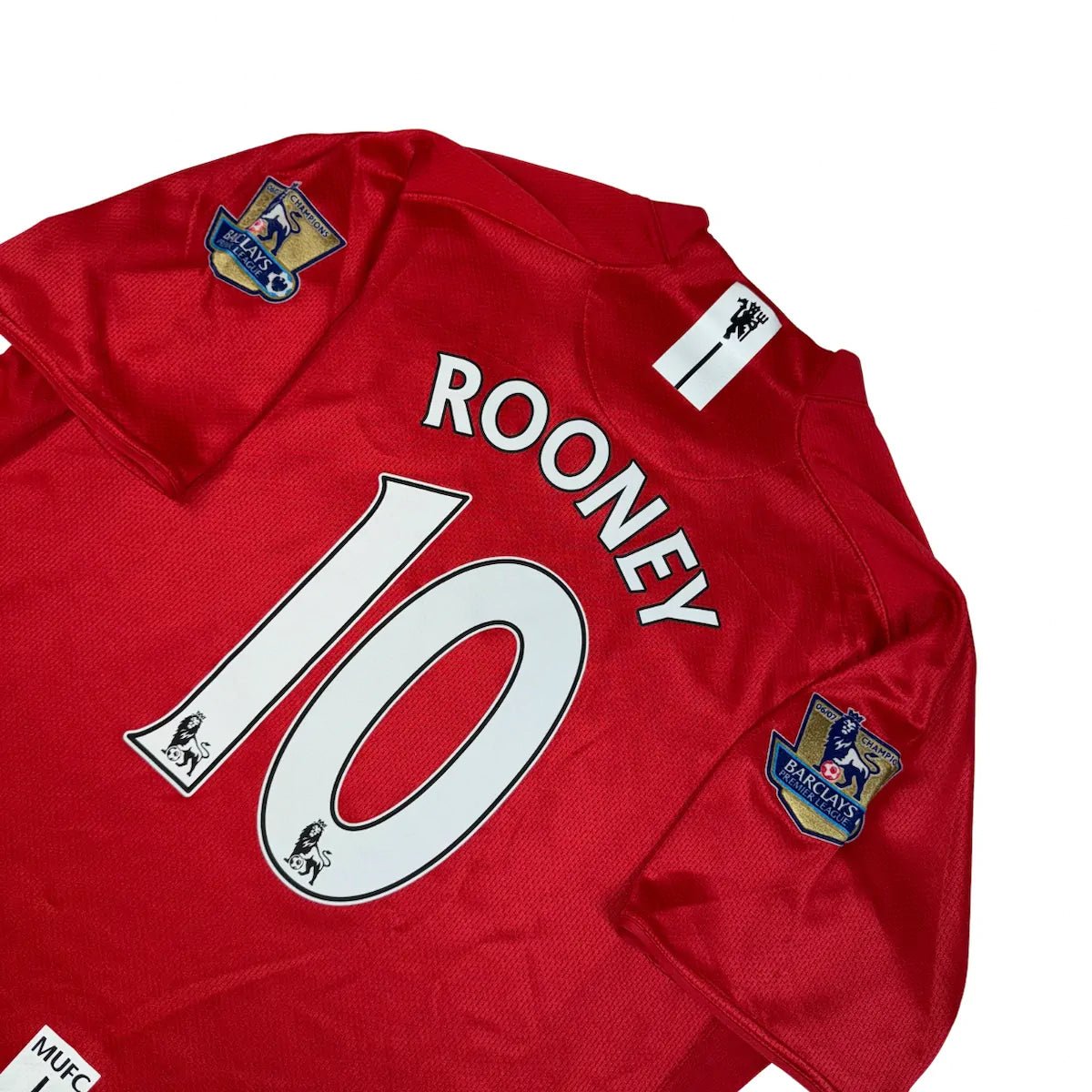 2007/09 Manchester United Domicile - Rooney 10 *SIGNÉ SCHMEICHEL* (XL) - Iconic Football Shop