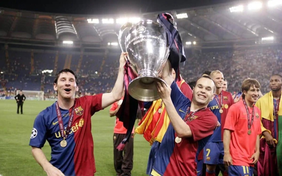 Maillot FC Barcelone Domicile 2008-2009 – Nike – #8 Iniesta – Taille M – Vintage
