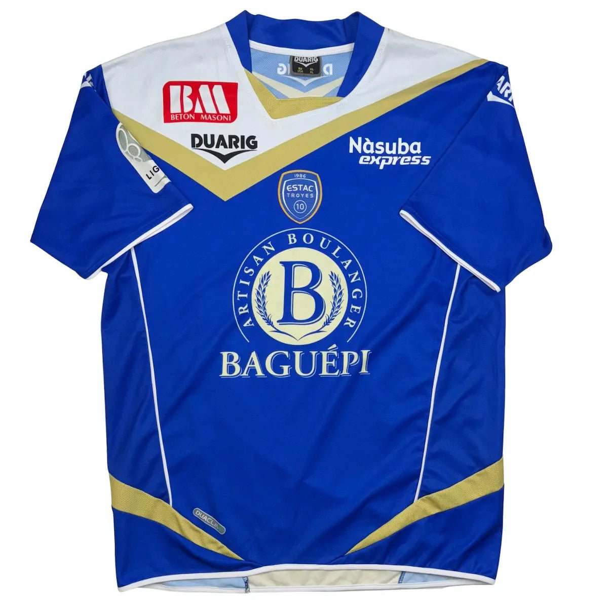 2008/09 ESTAC Troyes Domicile - Sanz 14 *PRÉPARÉ - PORTÉ* (XL) - Iconic Football Shop