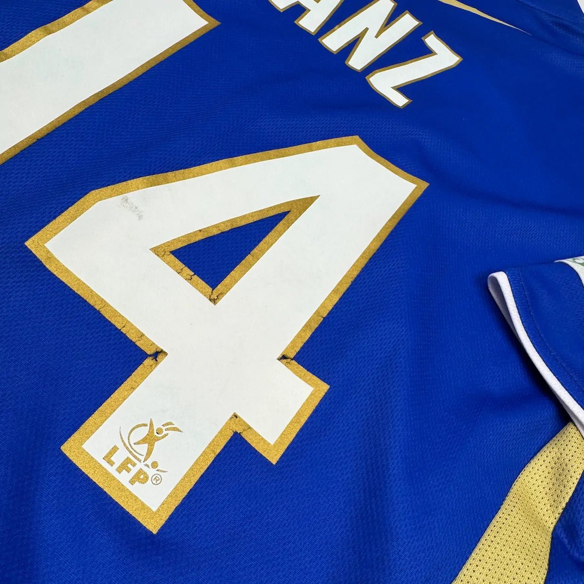 2008/09 ESTAC Troyes Domicile - Sanz 14 *PRÉPARÉ - PORTÉ* (XL) - Iconic Football Shop