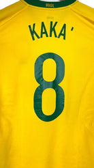 2008/10 Brésil Domicile - Kaka' 8 (L) - Iconic Football Shop