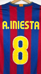 2009/10 Barcelone Domicile - A.Iniesta 8 (L) - Iconic Football Shop