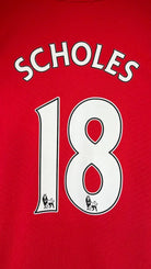 2009/10 Manchester United Domicile - Scholes 18 (S) - Iconic Football Shop