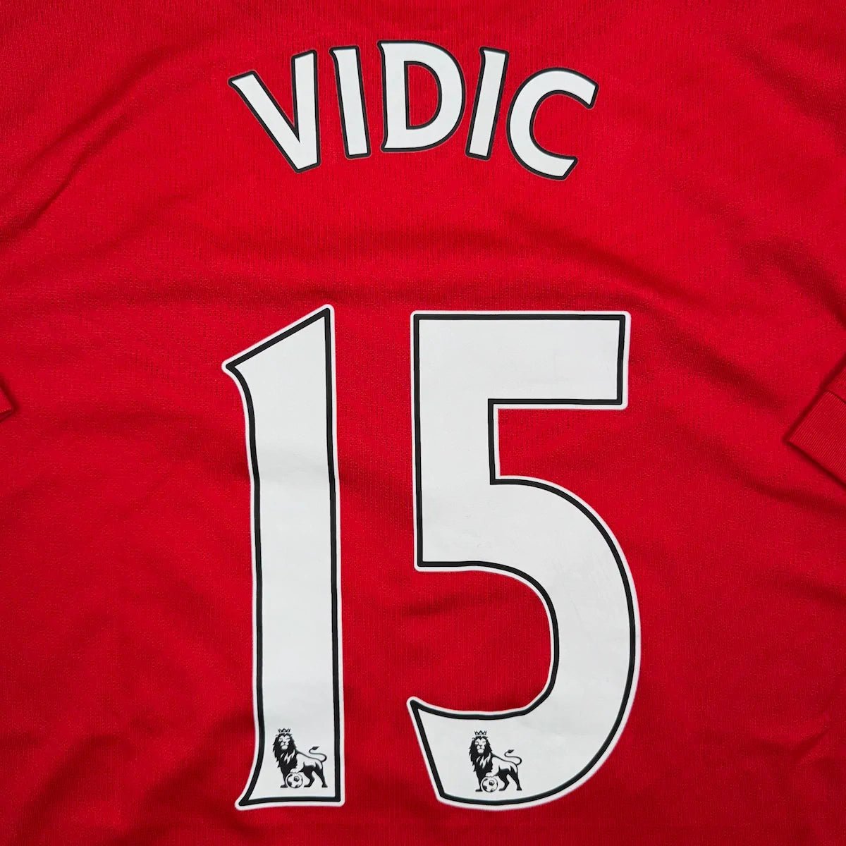 2009/10 Manchester United Domicile - Vidic 15 (XL) - Iconic Football Shop