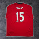 2009/10 Manchester United Domicile - Vidic 15 (XL) - Iconic Football Shop