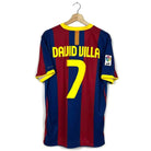 2010/11 Barcelone Domicile - David Villa 7 (L) - Iconic Football Shop